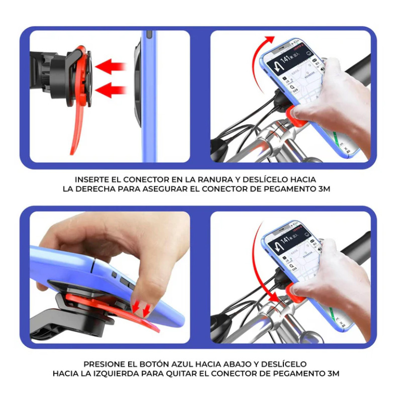 Miniatura 6 de Soporte Celular Universal Bicicleta Moto